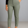 Textured Knitted Slimfit Pant-Mint